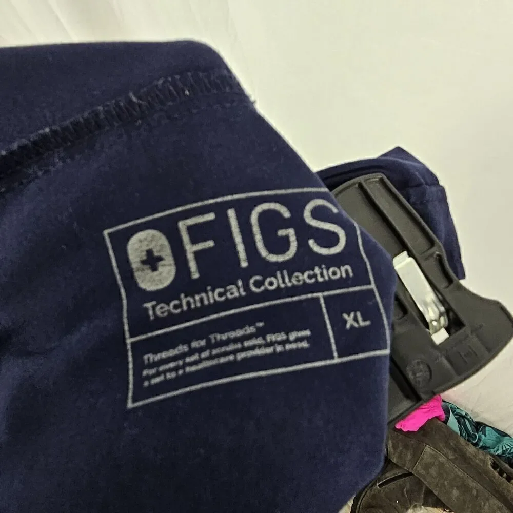 Figs Tansen Jogger Men's Size XL Navy Blue Technical Scrub Pants Medical Uniform